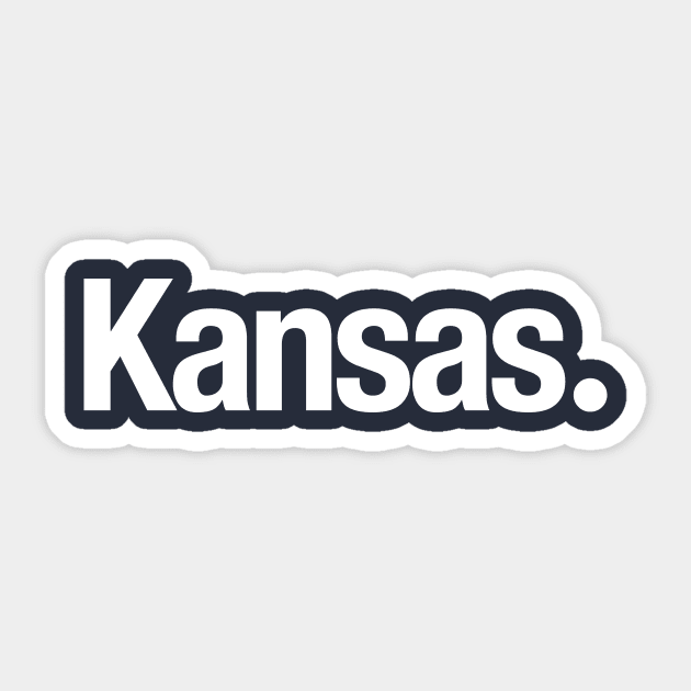 Kansas. Sticker by TheAllGoodCompany